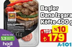 BEŞLER DANA IZGARA KÖFTE 400 G